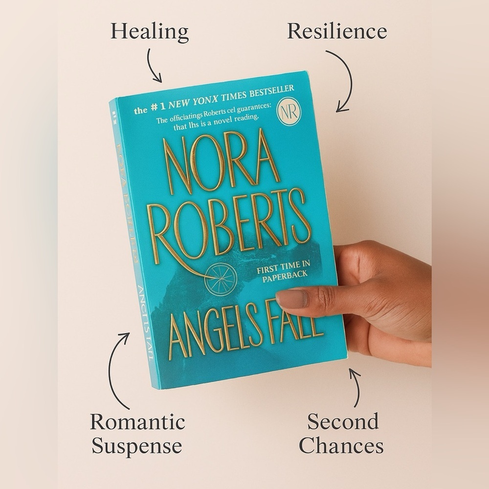 Angels Fall by Nora Roberts | Romantic Suspense Paperback |‎ Healing Story